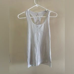 White Lululemkn racer back tank